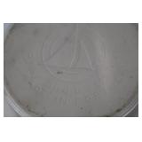 Nesting Ceramic Bowls - Beige with Blue Rim - Made in Portugal