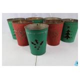 Christmas Cup Luminaries - Tree & Santa Cutouts