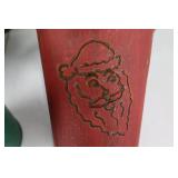 Christmas Cup Luminaries - Tree & Santa Cutouts