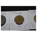 Portugal 20 Escudos (1986) & Portugal 10 Escudos (1990/1991) Coins