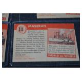 World on Wheels Card Set - BRM & Effyh & Ferrari & Cummins Diesel & Cooper-Bristol & Maserati