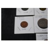Asian Coins Lot - Thailand 1 Baht, Malaysia 10 sen & Indonesia 100 rupiah