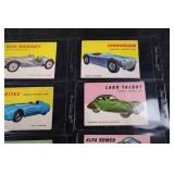 Vintage Car Trading Cards - 9-Card Lot of European & American Sports Cars