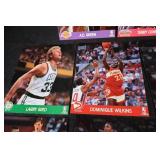 1990 NBA Hoops 8x10 Photo Cards - Basketball Stars Set