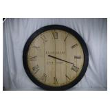 Clock - KUHLMAN Est. 1987 & Wooden Cabinet