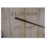Clock - KUHLMAN Est. 1987 & Wooden Cabinet