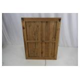 Wooden Storage Cabinet - Rustic Pine with Six Small Drawers and Bottom Drawer