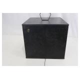 Stove Insert - Vintage Black Metal Front Glass Door - Decorative Display Piece