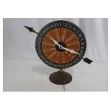 Calendar Wheel - Vintage Metal Stand with Months & Day Ring