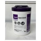 MSRP $150 1 Case (12 Containers) NEW Sani-Cloth Germicidal Disposable Large Wipes 160 Wipes Each Tub – Effective Against Bacteria & Viruses, Ideal for Healthcare, Medical Equipment & Hard Su