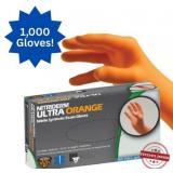 MSRP $300 = 1 Case (1000 gloves) NEW NitriDerm Ultra Orange Nitrile Exam EMS Police Gloves Size XL w/Fentanyl Protection 10 Boxes (100 Gloves/Box) Textured Grip, Polymer Interior for quick/easy donnin