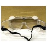 MSRP $300 1 Case (20 Goggles) High Quality Ultimate Industrial Inc Safety Goggles SG-204 Anti Fog Protective Scratch Resistant UV Ventilated Clear Goggles Fits Over Glasses Adjustable Bands For At Wor