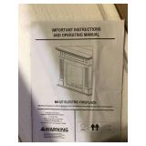 Fireplace No insert- just enclosure    Customer Returns See Pictures