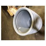 8 Pack of Vigoro 22 in. Alameda Extra Large Gray Plastic Planter (22 in. D x 17.5 in. H) Customer Returns See Pictures