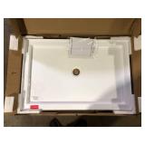 DreamLine SlimLine 48 in.x 32 in. Single Threshold Alcove Shower Pan Base in White with Center Drain Customer Returns See Pictures