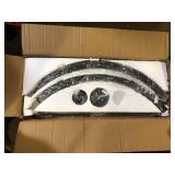 LWYTJO Loughlam 20-Light Antique Black Farmhouse Candle Style Wagon Wheel Chandelier for Living Room Kitchen Island Dining Room Customer Returns See Pictures