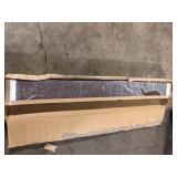 VEVOR Fireplace Mantel 8 in. W x 72 in. D x 5 in. H Rustic Brown 50 lbs. Natural Wood Solid Decorative Wall Shelf  Customer Returns See Pictures