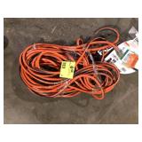 RIDGID 100 ft. 10/3 Heavy Duty Indoor/Outdoor SJTW Extension Cord with Lighted End, Orange/Grey    Customer Returns See Pictures