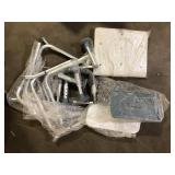 HOMCOM 3-in-1 Shower Chair for Seniors and Disabled in White Customer Returns See Pictures