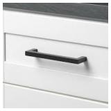 Lot of GLIDERITE 5 in. Matte Black Solid Square Slim Cabinet Drawer Bar Pulls (10-Pack)     Customer Returns See Pictures