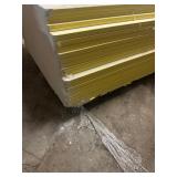 Pallet  Of  5/8-in x 4-ft x 8-ft Mold Resistant Moisture Resistant Fire Resistant Regular Drywall Panel pieces have damage in corners customer return see pictures