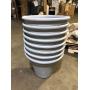 8 Pack of Vigoro 22 in. Alameda Extra Large Gray Plastic Planter (22 in. D x 17.5 in. H) Customer Returns See Pictures