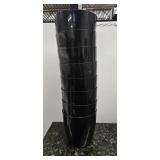 Lot of 7 – 3-Quart Plastic Round Ice Buckets (Black color with lids) from a Shutdown Hotel