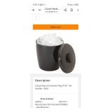 Lot of 7 – 3-Quart Plastic Round Ice Buckets (Black color without lids) from a Shutdown Hotel