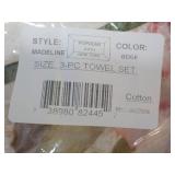 Madeline 3 pc Beige Towel Set...