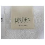 2 Linden White Washcloths...