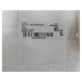 2 Linden White Washcloths...