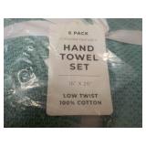 6 pack Hand Towels Set 16 x 26"...