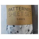 Patterned 3 pc Twin Sheet Set...