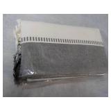 Gray Dobby Stripe Ribbed Table Runn...