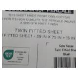 Pink Color Sense Twin Size Fitted S...