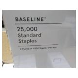 Box of .25" Standard Staples 25000 ...