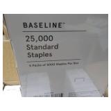 Box of .25" Standard Staples 25000 ...