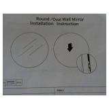 Round Wall Mirror 36 x 36"...