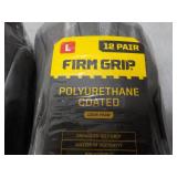 24 pair Size Large Firm Grip Polyur...