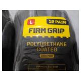 24 pair Size Large Firm Grip Polyur...