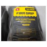 24 pair Size Large Firm Grip Polyur...