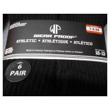 12 pair Wear Proof Black Athletic S...