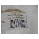 Medium 700 fill Power Luxury White Duck Down RDS Certified Machine Washable White Bed Pillow Standard | BOKSER HOME