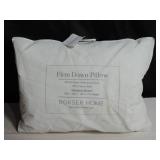 Standard- Firm 700 fill Power Luxury White Duck Down RDS Certified Machine Washable White Bed Pillow | BOKSER HOME