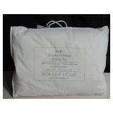 2 Pack Soft White Duck Feather & Down Bed Pillow Standard Size | BOKSER HOME