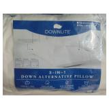 3-in-1 Adjustable Down Alternative Pillow King Size by DOWNLITE®(Hypoallergenic)