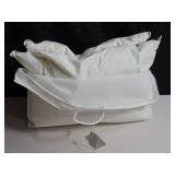 2 Pack Soft White Duck Feather & Down Bed Pillow Standard Size | BOKSER HOME