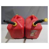 2 Piece Lot of 5 Gallon Gas Containers