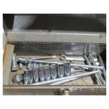 Tool Box with Assorted Sockets and Wrenches