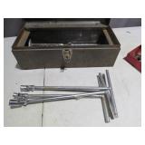 Tool Box with Assorted Sockets and Wrenches